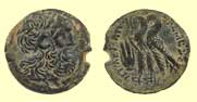 A coin of Cleopatra VII and her son, Caesarion, son of Caesar